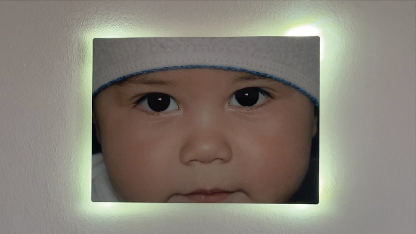 Quadro personalizzato con foto su metallo con LED RGB | Markaink