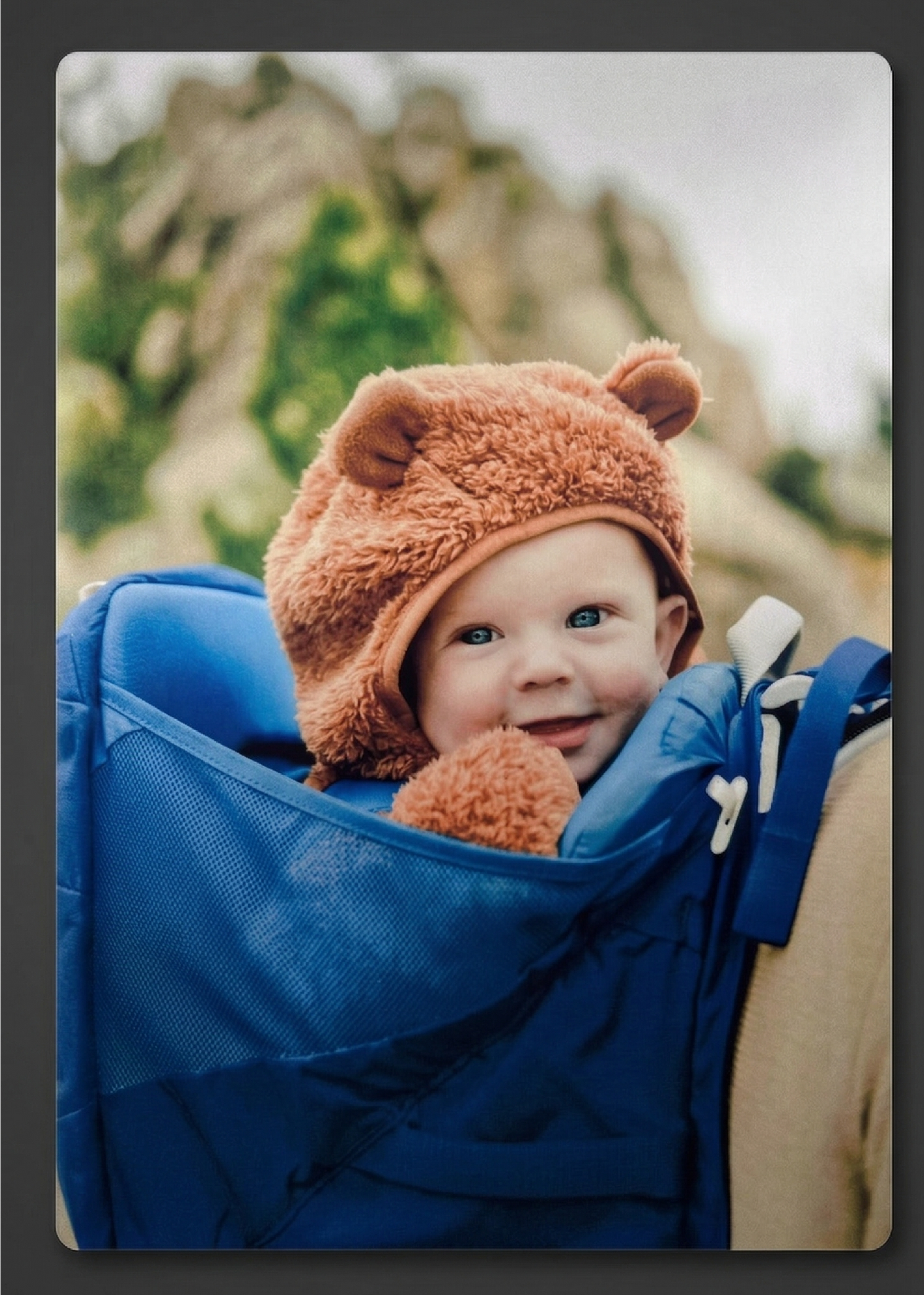 Quadro foto neonato personalizzato - regalo nascita su metallo | Markaink