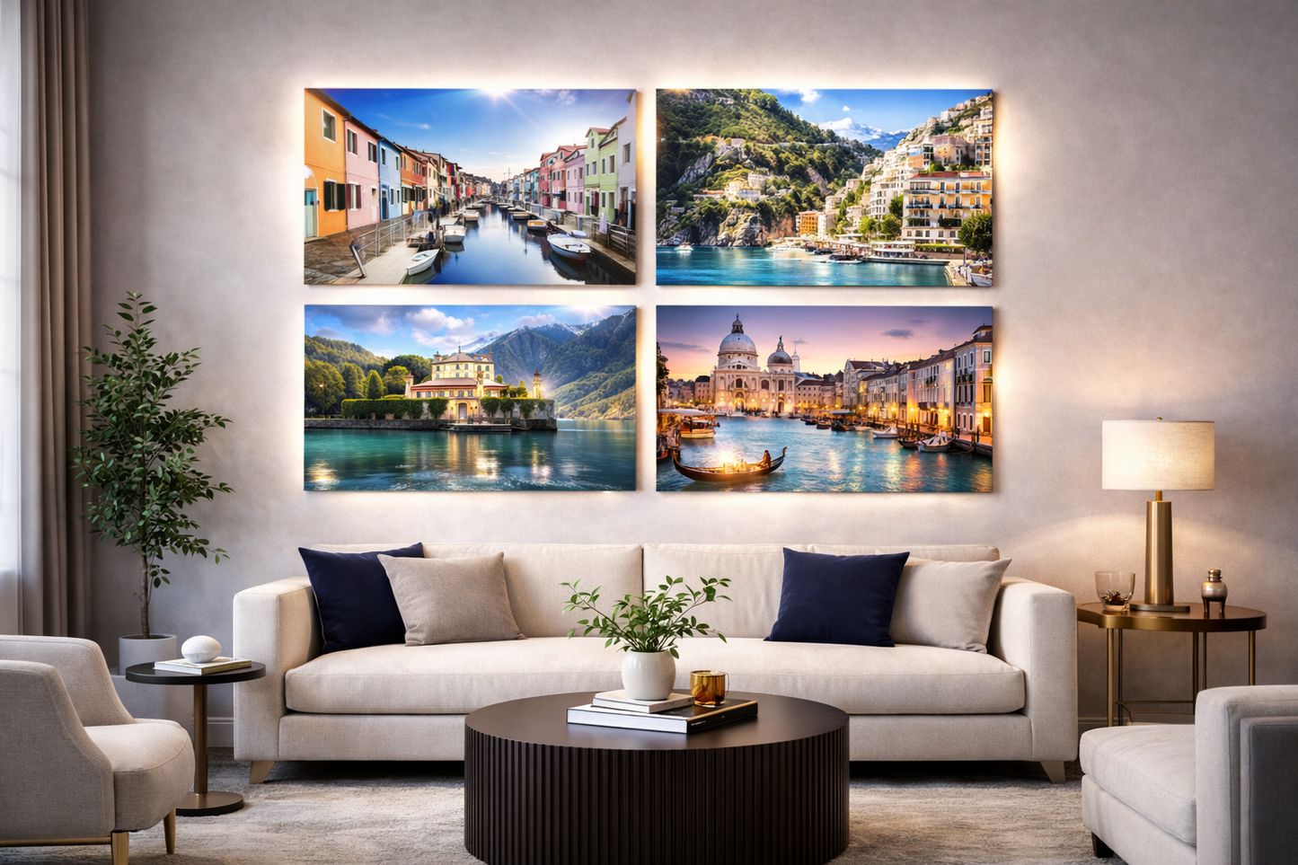 Quadrittico poster personalizzato su metallo con sistema magnetico | Markaink